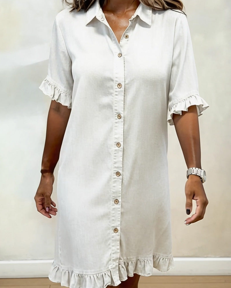 Emeline - Soft Denim Dress Relaxed Fit
