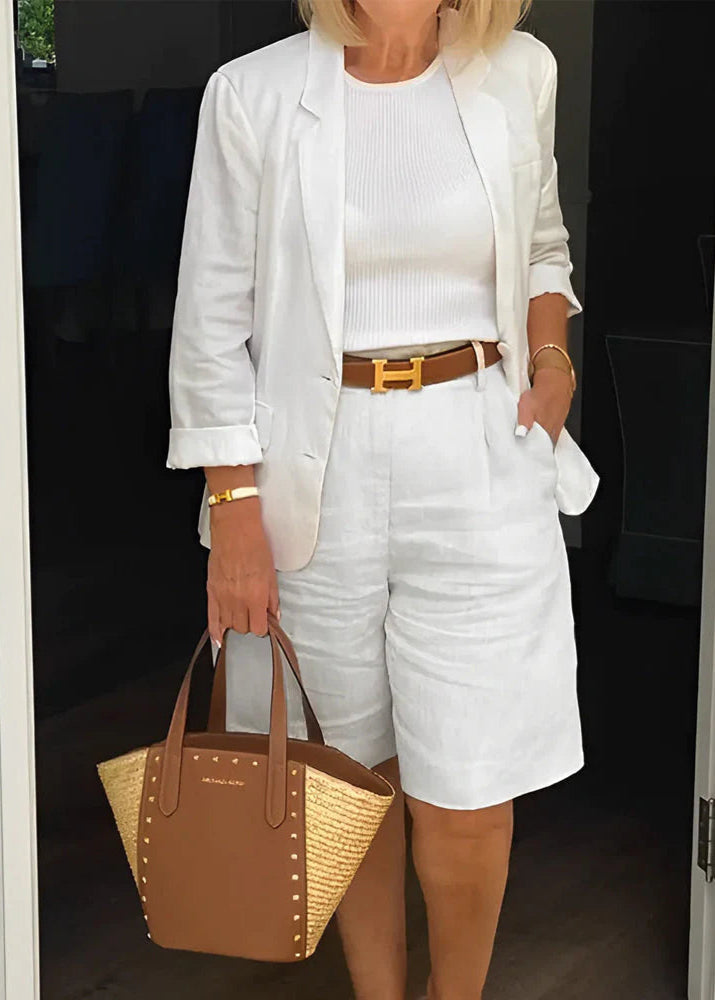Emma - Tailored White Blazer