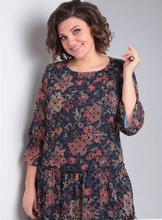 Oriane - Elegant Floral Dress with a Timeless Style