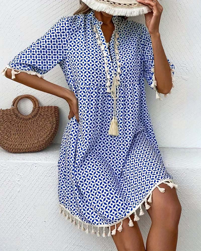 Sevi | Azure Grace Mini Dress
