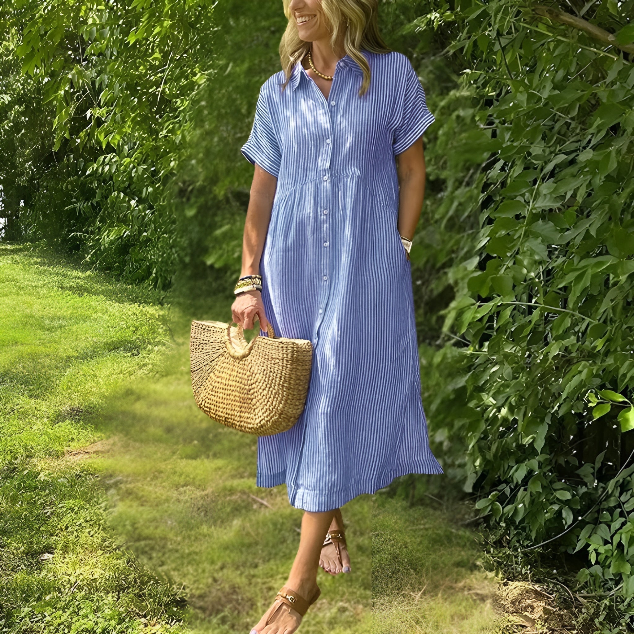 Karina | Flattering Striped Dress