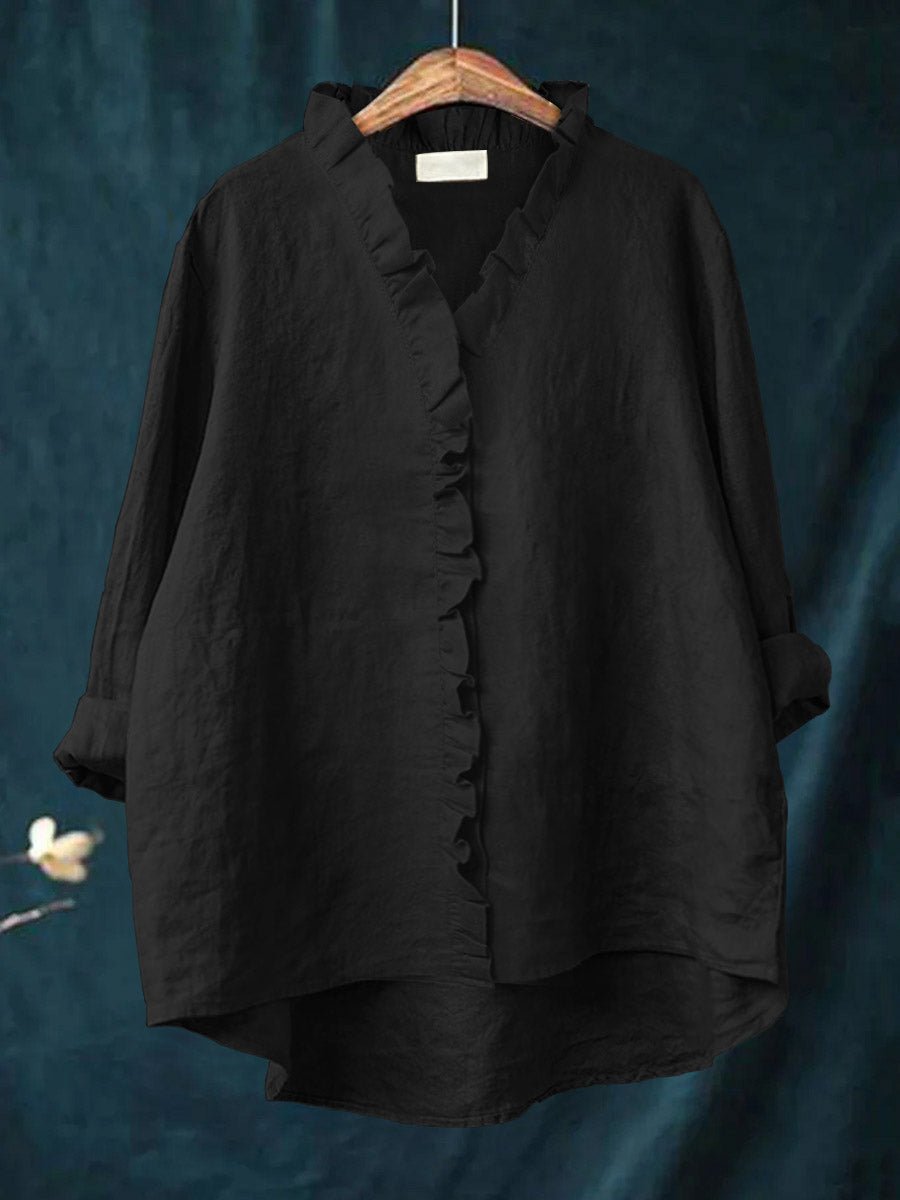 Rica | Retro Ruffle Blouse