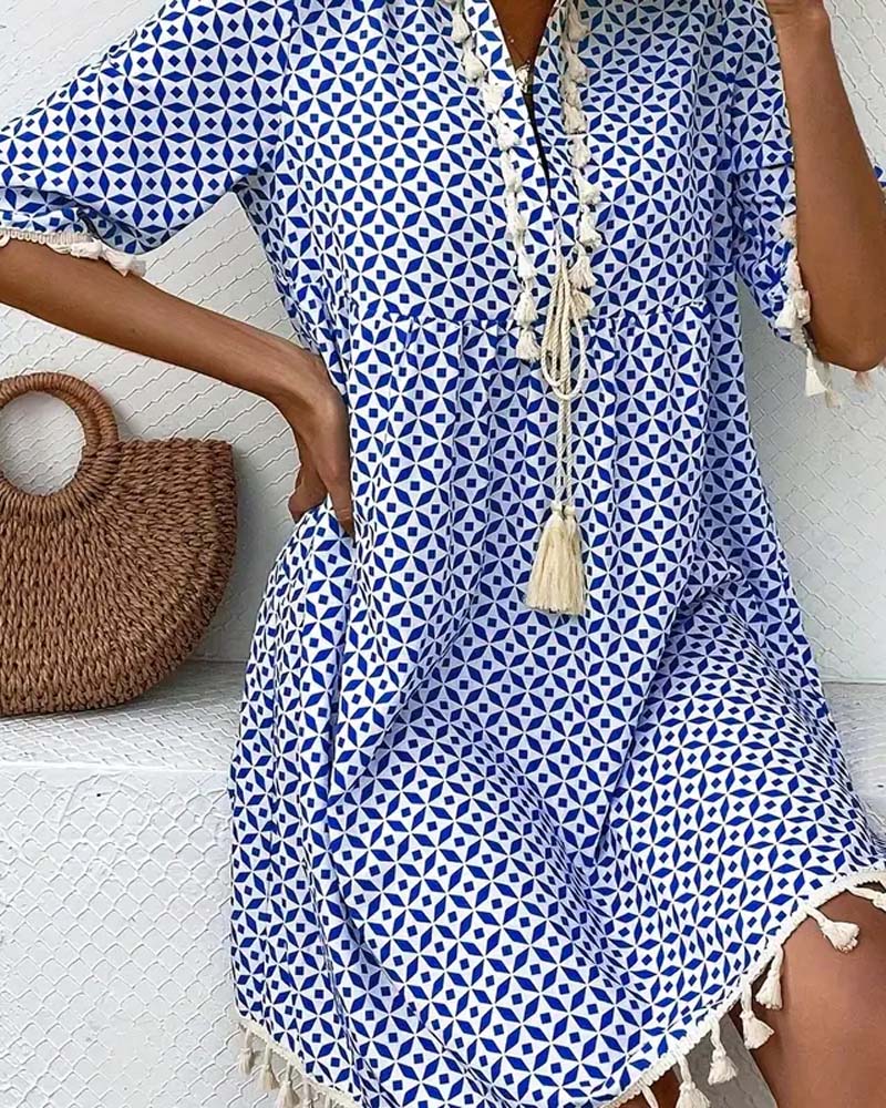 Sevi | Azure Grace Mini Dress