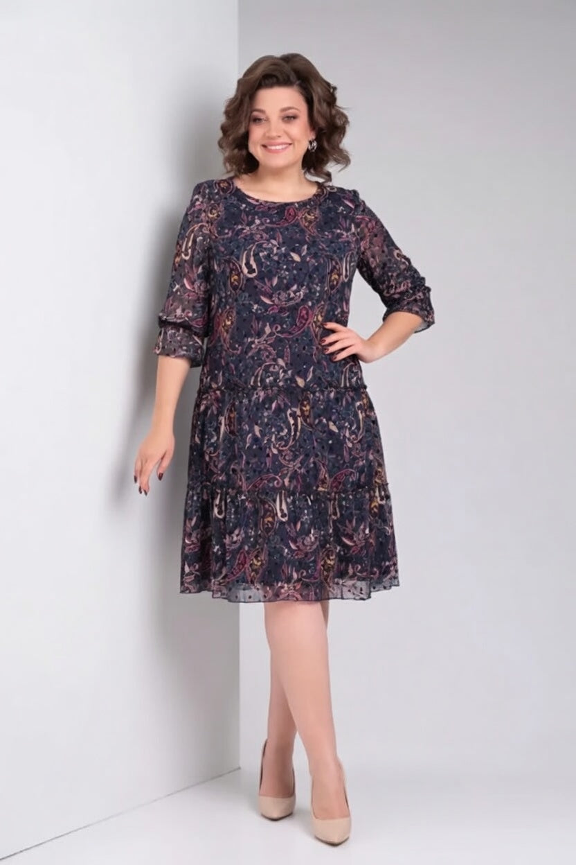 Oriane - Elegant Floral Dress with a Timeless Style