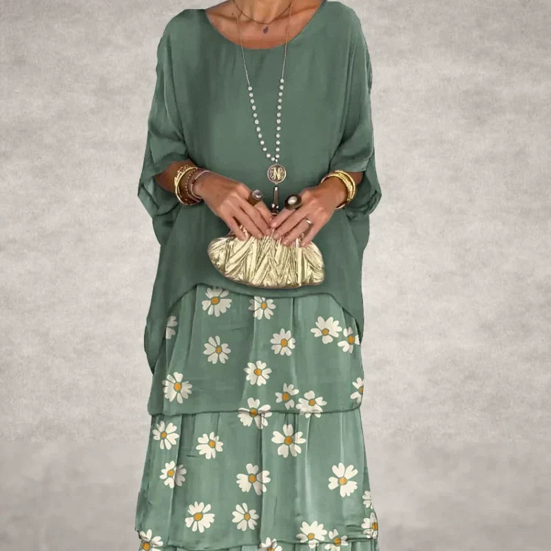Marie - Soft Floral Tiered Maxi Dress