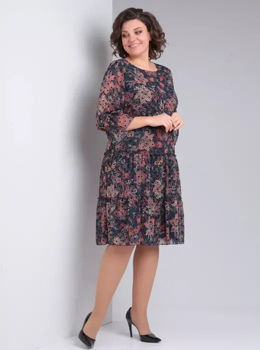 Oriane - Elegant Floral Dress with a Timeless Style