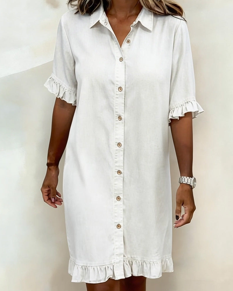 Emeline - Soft Denim Dress Relaxed Fit