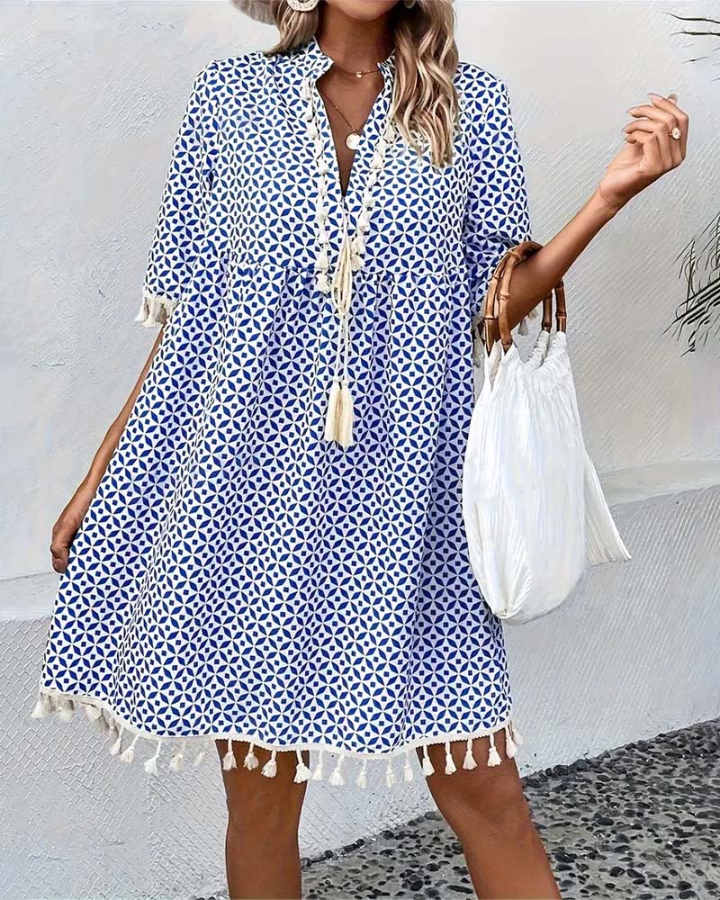 Sevi | Azure Grace Mini Dress