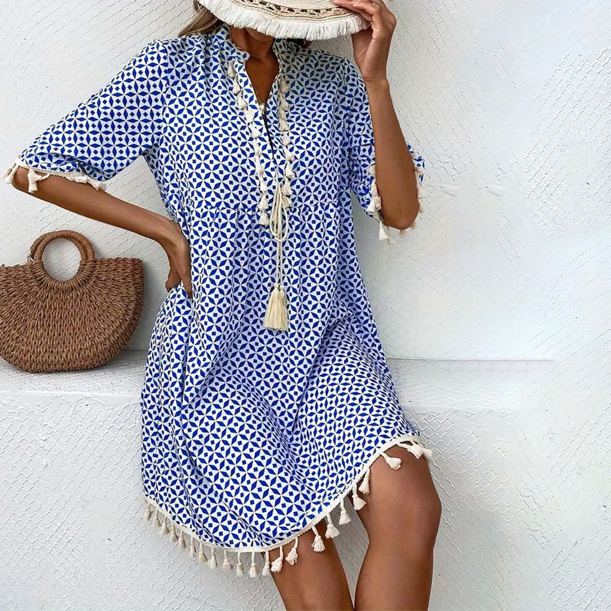 Sevi | Azure Grace Mini Dress