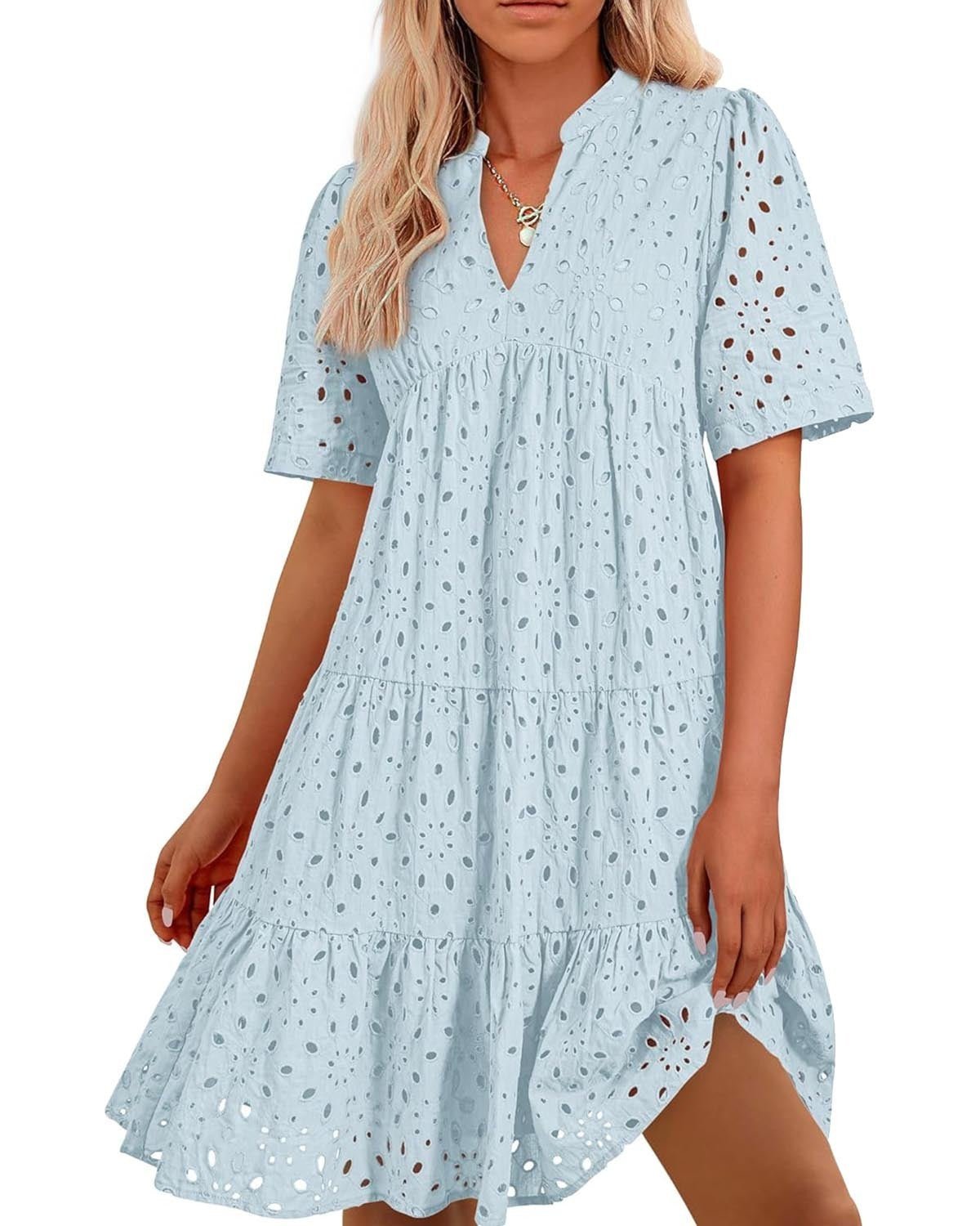Ella | Lace Ruffle Dress