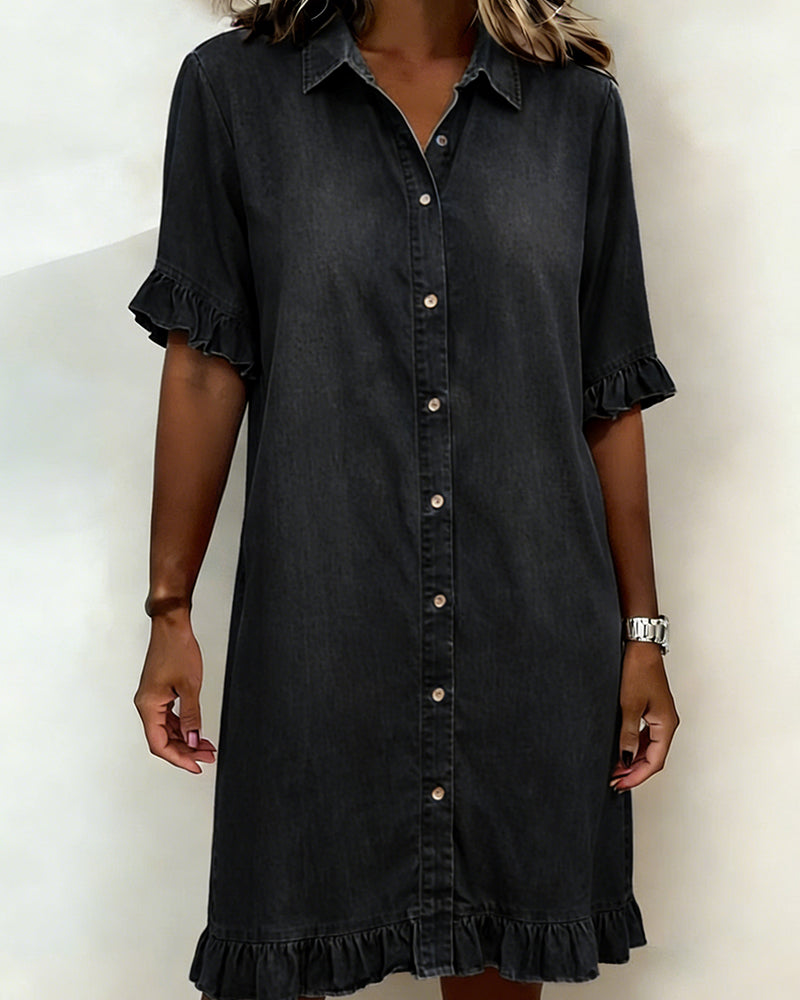 Emeline - Soft Denim Dress Relaxed Fit