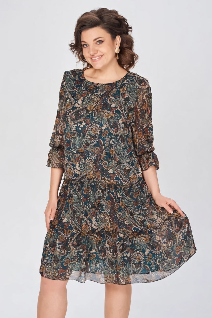Oriane - Elegant Floral Dress with a Timeless Style