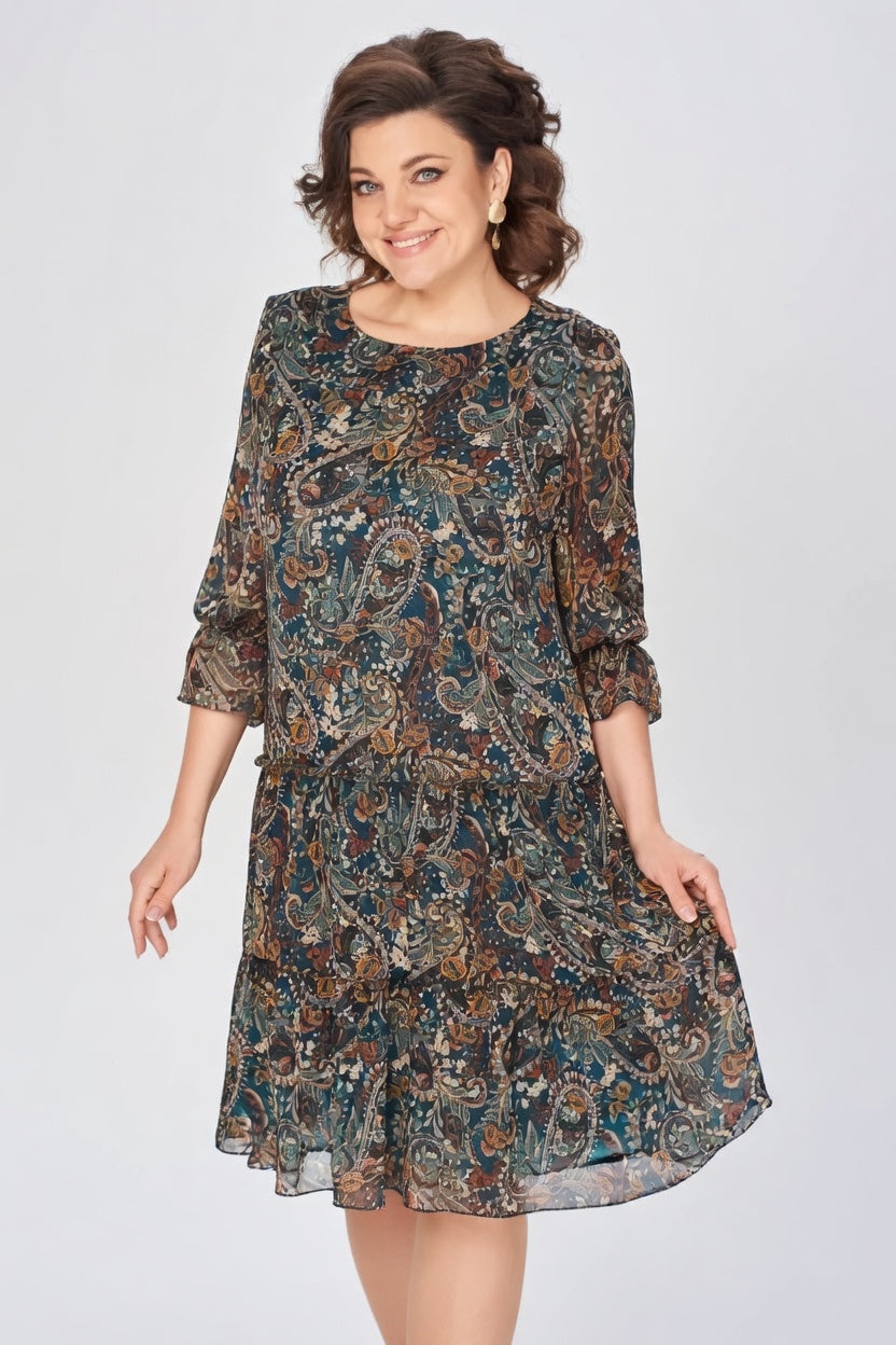 Oriane - Elegant Floral Dress with a Timeless Style