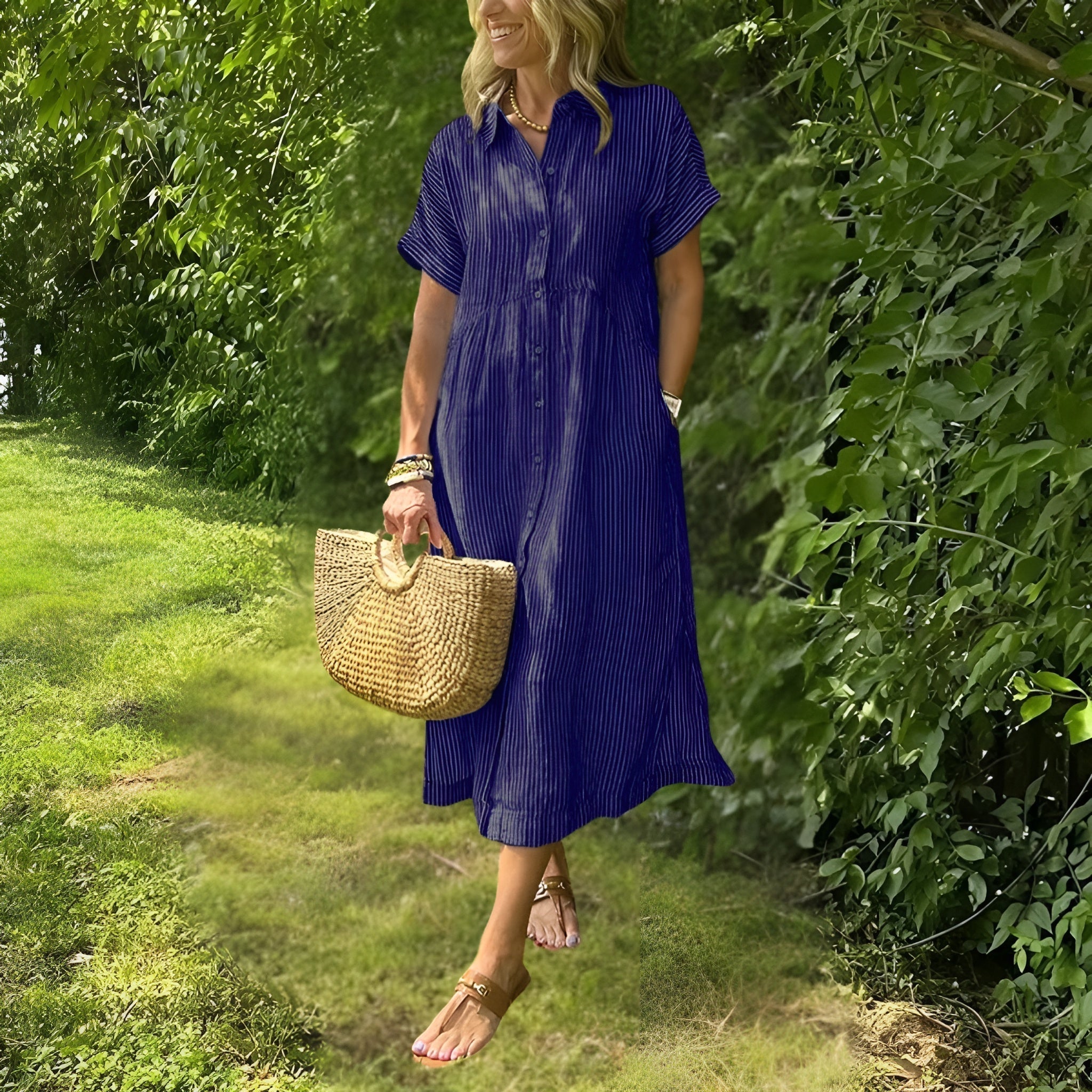 Karina | Flattering Striped Dress