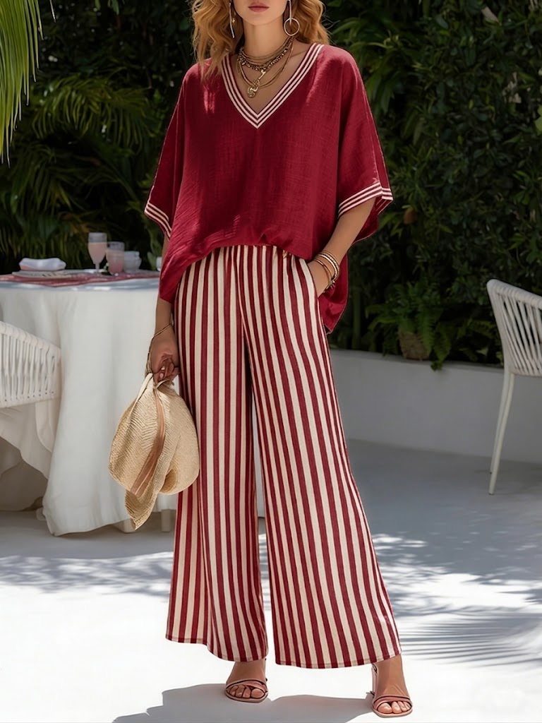 Valerie | Striped Two-Piece Set