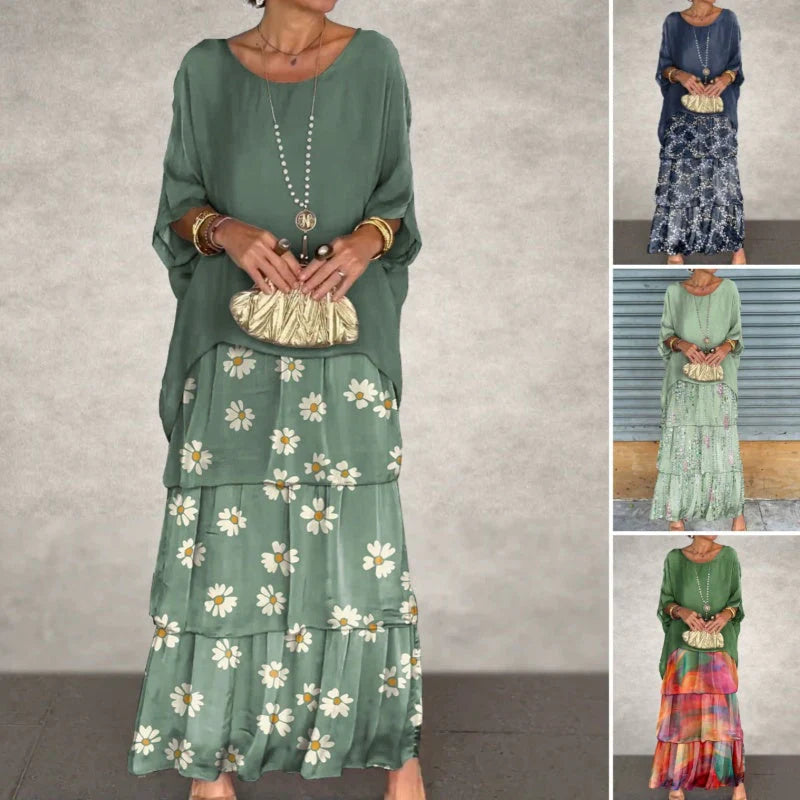 Marie - Soft Floral Tiered Maxi Dress